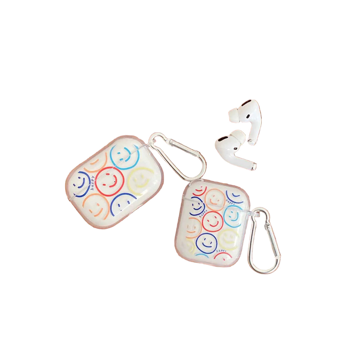Clear Smiley Silicone Case for AirPods