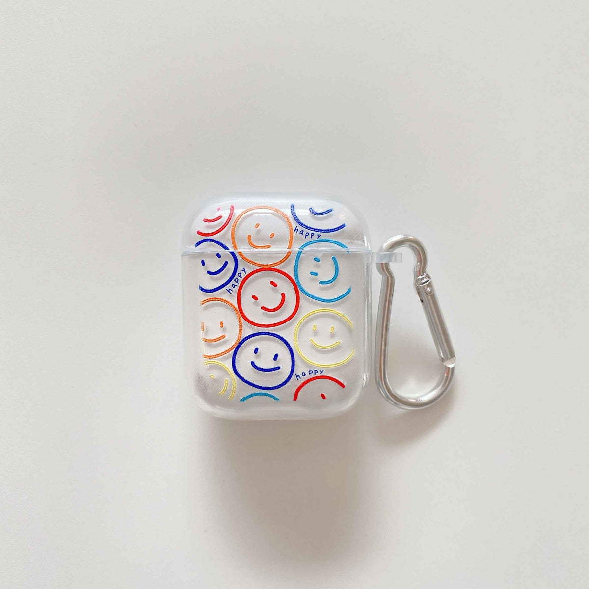 Clear Smiley Silicone Case for AirPods