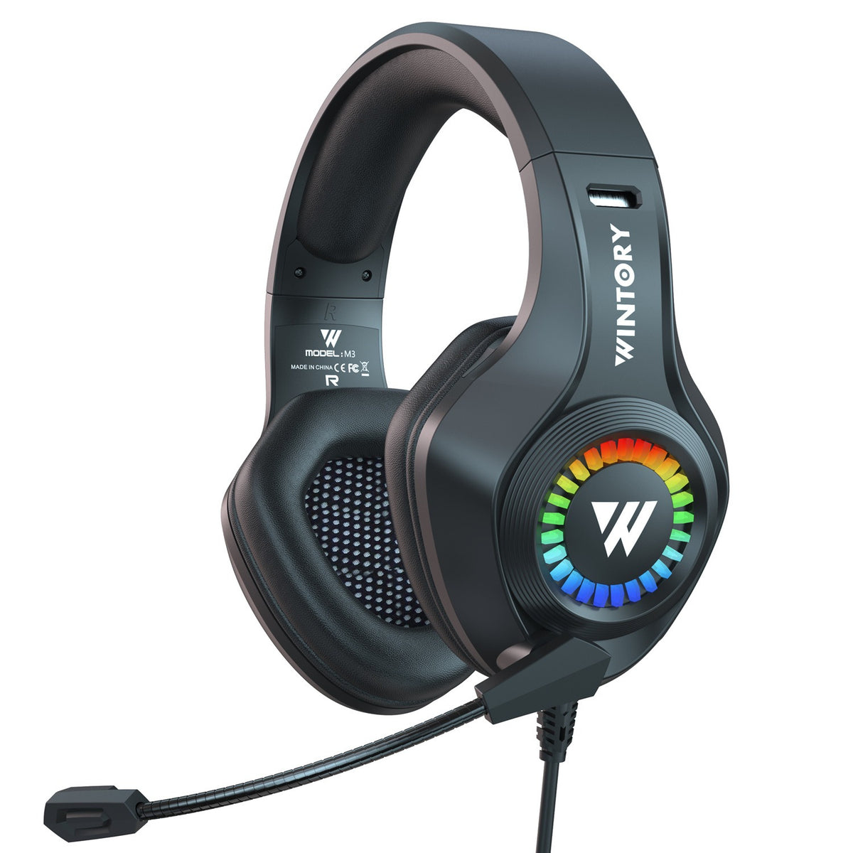 RGB Wired Gaming Headset with Braided Cable