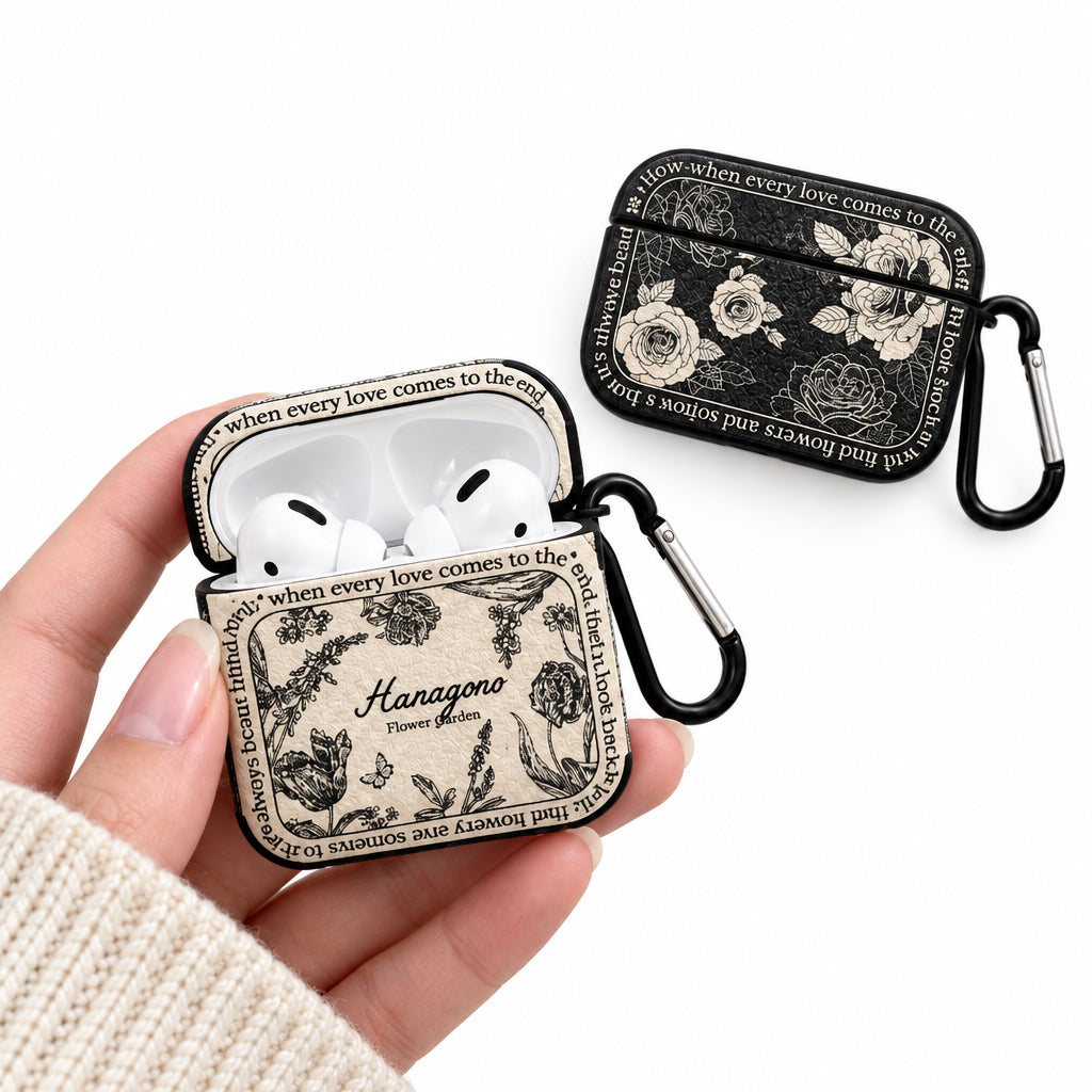 Vintage Rose Silicone Case for AirPods